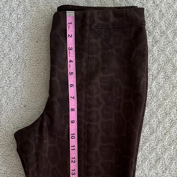 Peace of Cloth Faux Suede Cheetah Print Sloane Pant Brown Size Small Casual - Picture 15 of 16